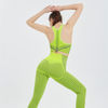 Conjuntos de yoga Sujetadores deportivos con espalda cruzada de 2 piezas para entrenamiento Fitness Personalizar Leggings sin costuras con tirantes finos Ropa de mujer