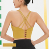 Cross Back Sport Strappy Criss Cross Cropped Chaleco para entrenamiento de yoga Fitness de bajo impacto Personalizar