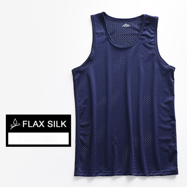 Nueva camiseta de secado rápido con cuello redondo y hombros estrechos transpirables ultrafinos elásticos con ojos grandes y huecos para hombre