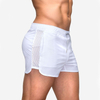 Nuevo verano Stretch Mesh Amazon europeo y americano Fitness Training Sprint Shorts hombres