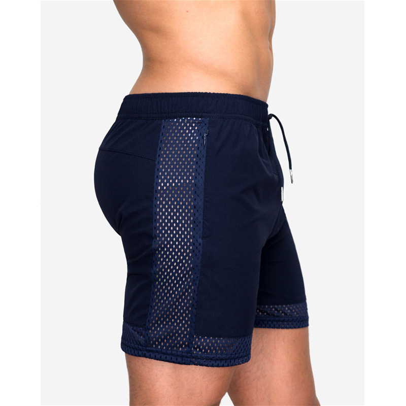 Nuevo verano stretch mesh beach fitness training de secado rápido sprint shorts hombres