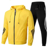 2021 Tendencia Código europeo Traje deportivo de ocio Moda con capucha Cremallera Pareja Correr Suéter Pantalones Traje