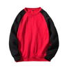 2021 Nuevo suéter suelto con costuras de color en contraste para hombre Camisa de marca Tide Chaqueta de manga larga con cuello redondo europeo y americano para hombre