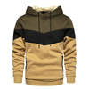 Personalizar 2021 Nuevo suéter con capucha de empalme Chaqueta con capucha de manga larga con capucha para hombre