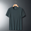 2021 NewIce Camiseta de manga corta de malla de seda para hombres Camisa de media manga suelta ultrafina de secado rápido para hombres