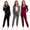 Gran oferta, ropa deportiva para correr, yoga, fitness para mujer, sudaderas con capucha de terciopelo de manga larga a la moda