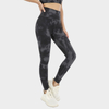 Leggings de yoga para mujer, entrenamiento con teñido anudado, talla grande, ajustado, sin costuras, cintura alta, gimnasio, legging de secado rápido