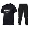 Gran oferta, camiseta de manga corta de algodón para hombre, camiseta de cuello redondo para hombre, traje de pantalones deportivos, camiseta de tendencia de moda